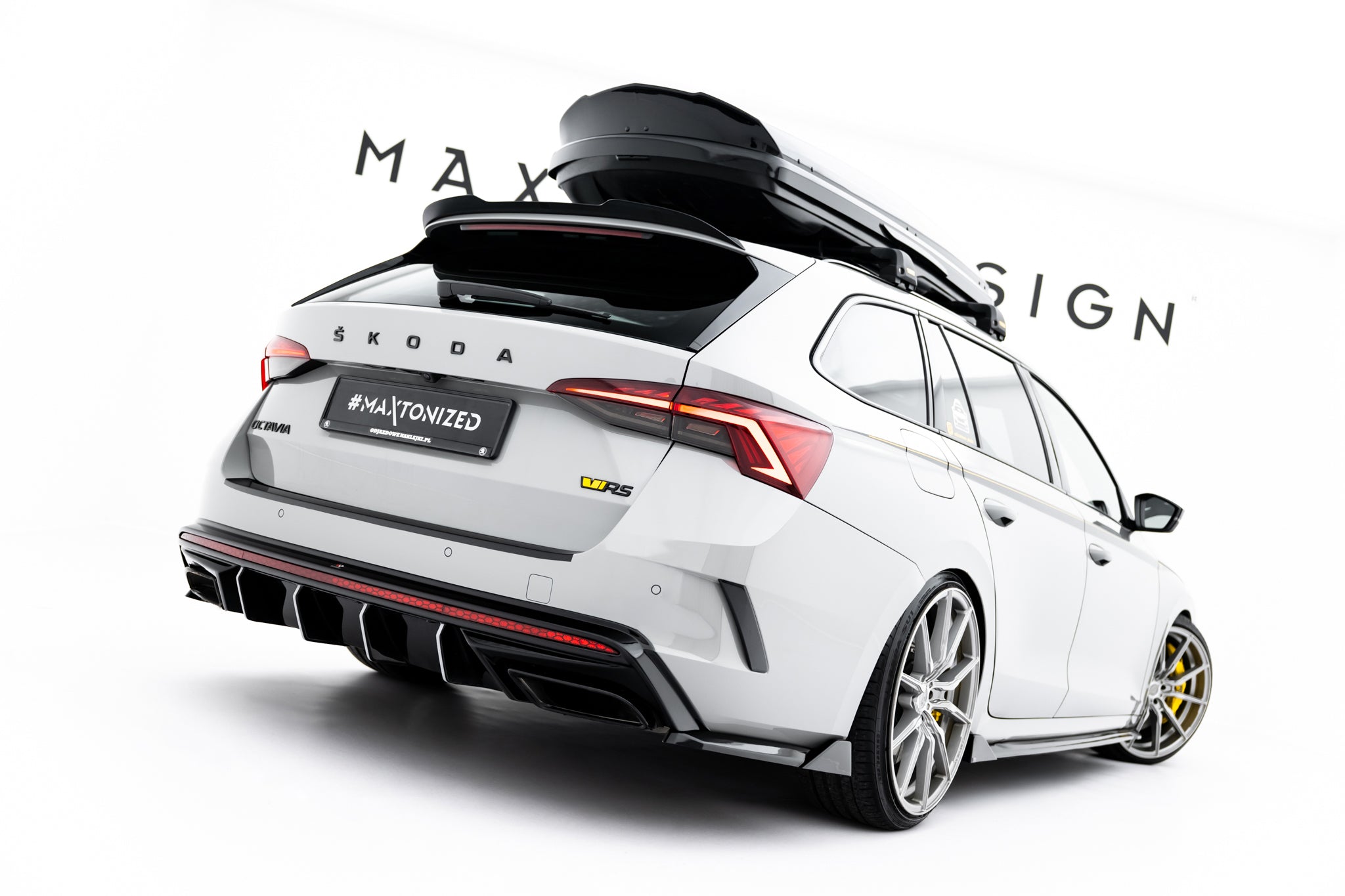 Buy Maxton Design Rear Side Splitters V.8 Skoda Octavia RS Liftback ...