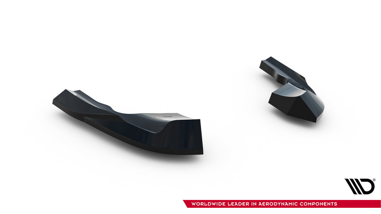 Maxton Design Rear Side Splitters V.8 Volkswagen Golf R  Mk8 / Mk8 Facelift