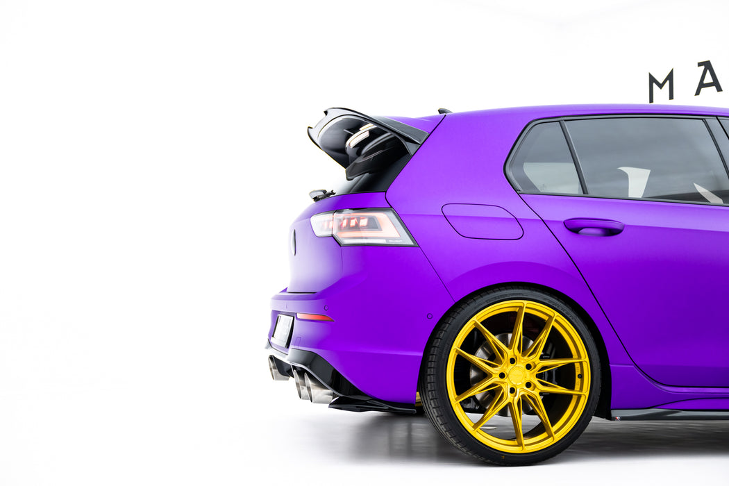 Maxton Design Rear Side Splitters V.8 Volkswagen Golf R  Mk8 / Mk8 Facelift