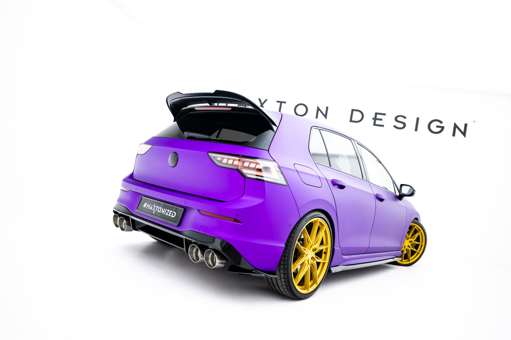 Maxton Design Rear Side Splitters V.8 Volkswagen Golf R  Mk8 / Mk8 Facelift