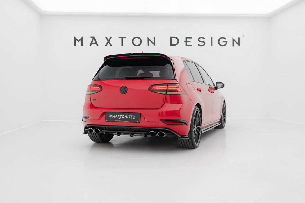 Maxton Design Rear Side Splitters Volkswagen Golf Hatchback R / R-Line Mk7 Facelift