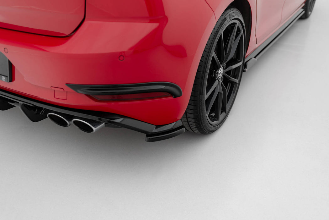 Maxton Design Rear Side Splitters Volkswagen Golf Hatchback R / R-Line Mk7 Facelift