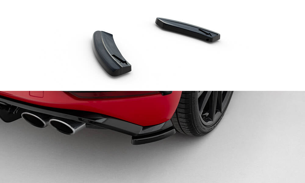 Maxton Design Rear Side Splitters Volkswagen Golf Hatchback R / R-Line Mk7 Facelift
