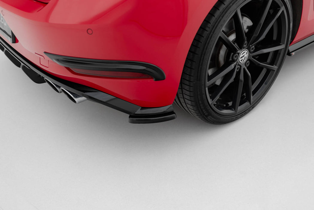 Maxton Design Rear Side Splitters Volkswagen Golf Hatchback R / R-Line Mk7 Facelift