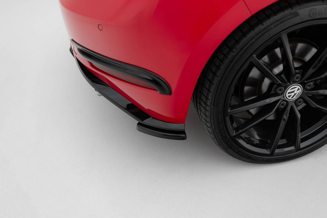 Maxton Design Rear Side Splitters Volkswagen Golf Hatchback R / R-Line Mk7 Facelift