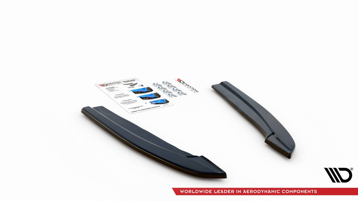 Maxton Design Rear Side Splitters for V.3 (For rear valance v.1) Ford Focus ST-Line Estate Mk4