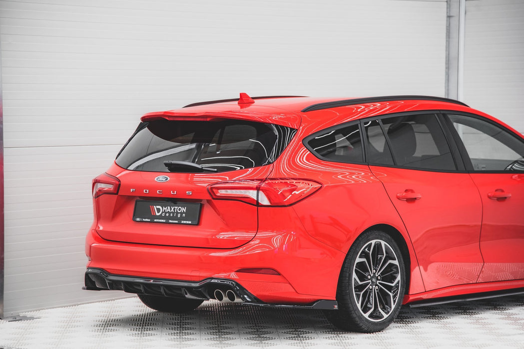 Maxton Design Rear Side Splitters for V.4 (For rear valance v.1) Ford Focus ST-Line Estate Mk4