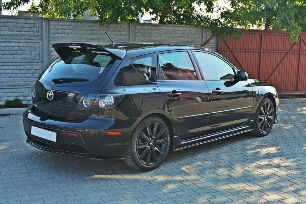 Maxton Design Rear Splitter MAZDA 3 MPS MK1 PREFACE US-Spec Version (without vertical bars)