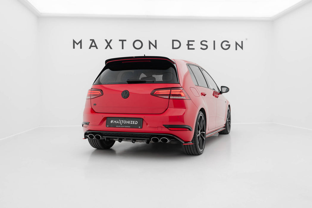 Maxton Design Rear Splitter Volkswagen Golf R Hatchback Mk7 Facelift