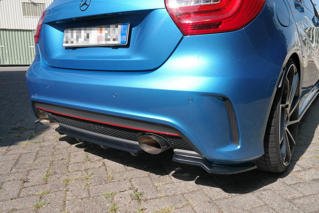 Maxton Design Rear Splitter (WITH VERTICAL BARS) MERCEDES-BENZ W176 AMG-LINE PREFACE