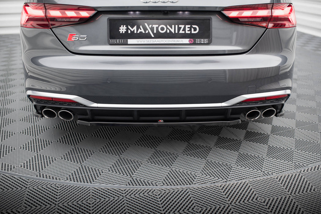 Maxton Design Rear Splitter for Audi S5 Sportback / Coupe F5 Facelift