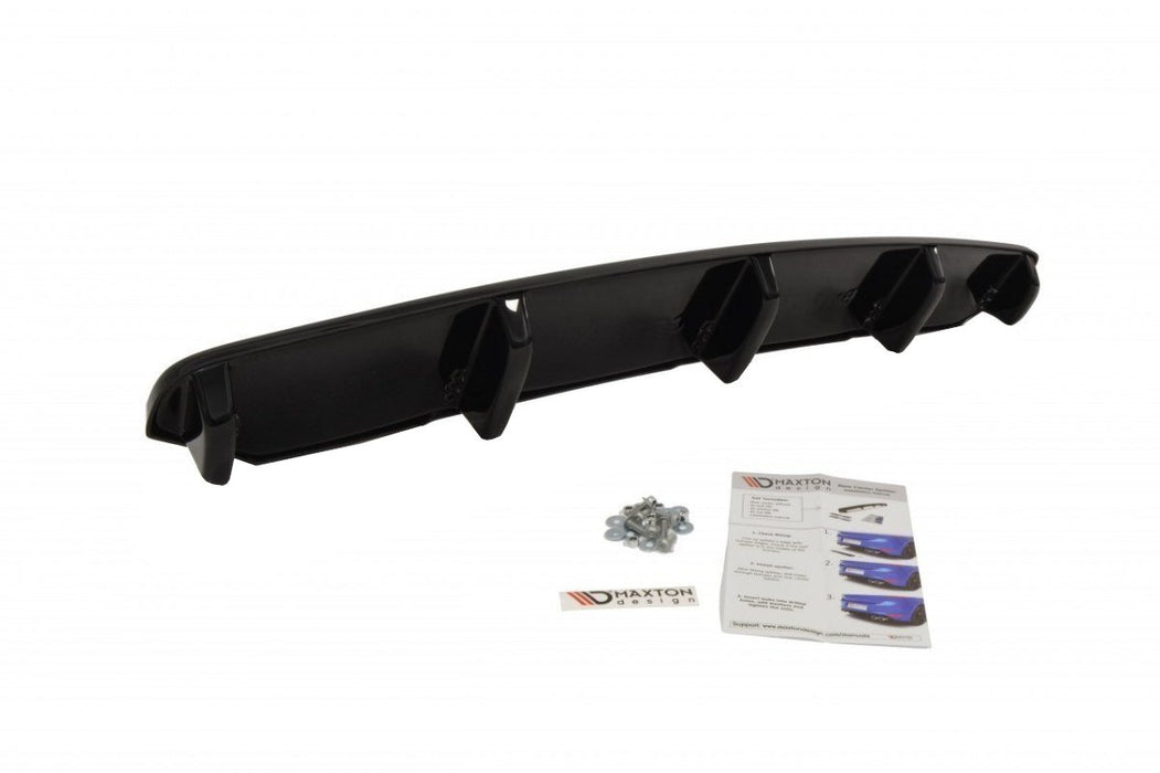 Maxton Design Rear Splitter for BMW 6 Gran Coupé MPACK (with a vertical bar)