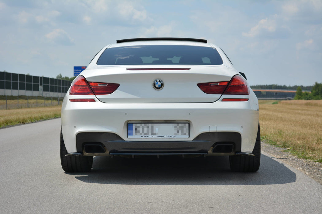Maxton Design Rear Splitter for BMW 6 Gran Coupé MPACK (with a vertical bar)