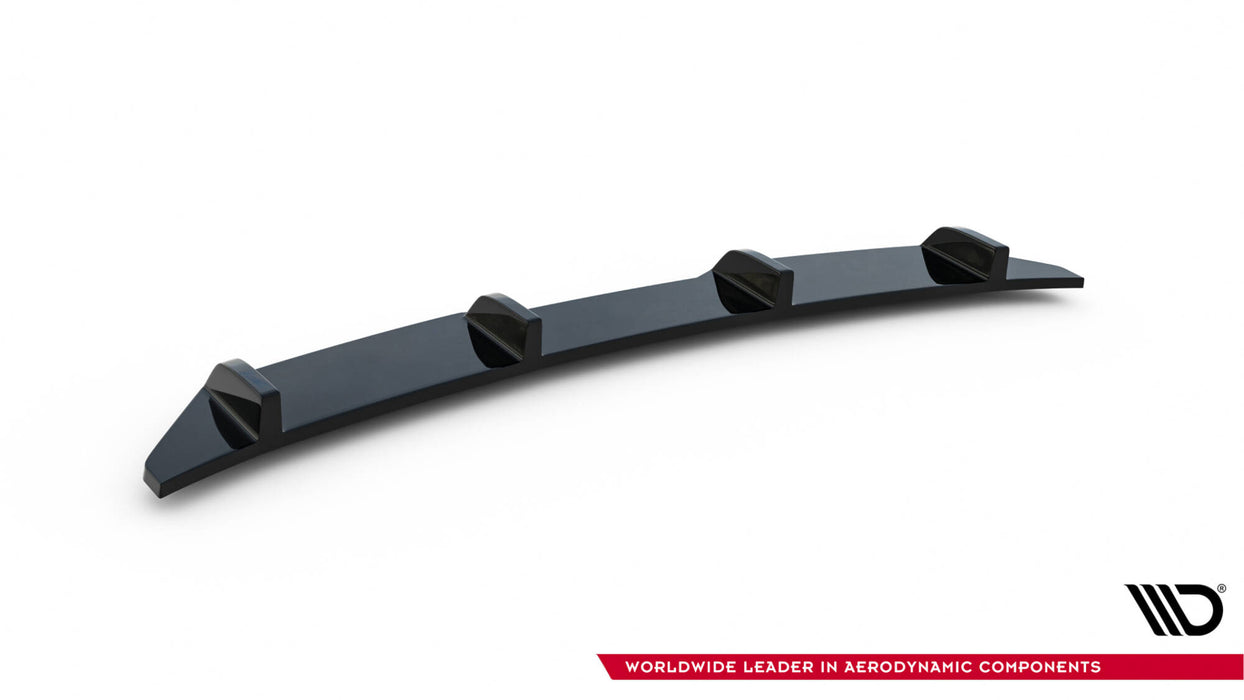 Maxton Design Rear Splitter for BMW X4 M-PACK (with a vertical bar)