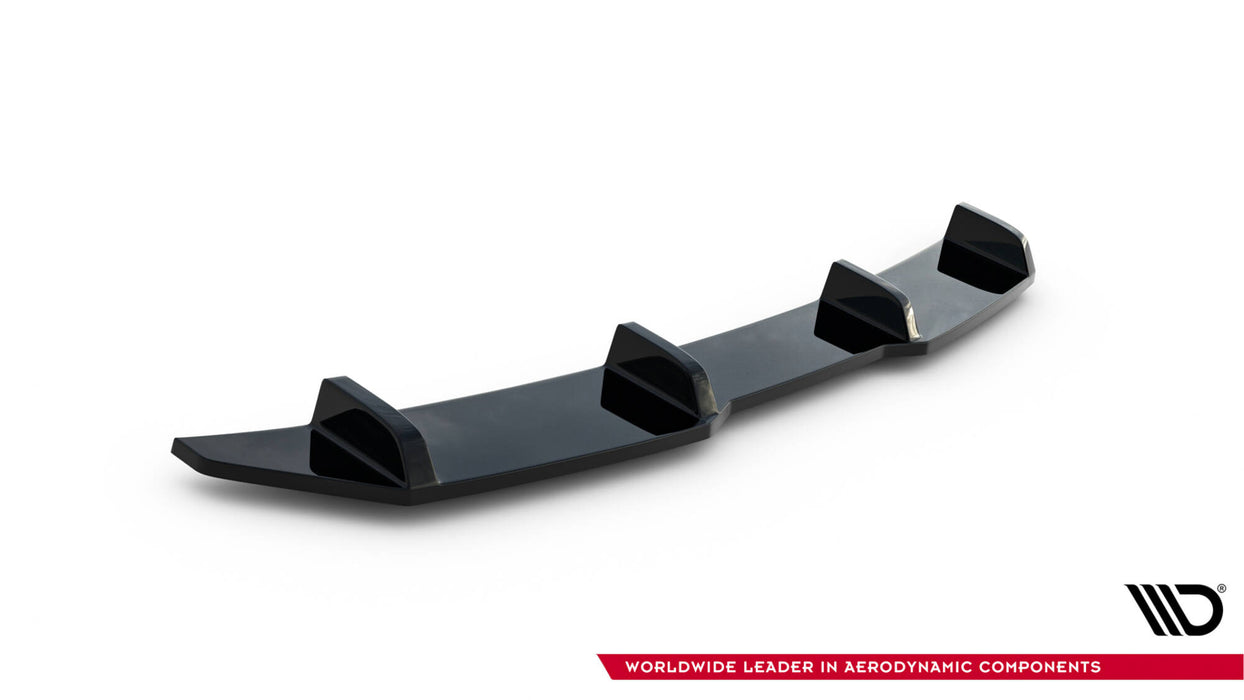 Maxton Design Rear Splitter for BMW X4 M-PACK (with a vertical bar)
