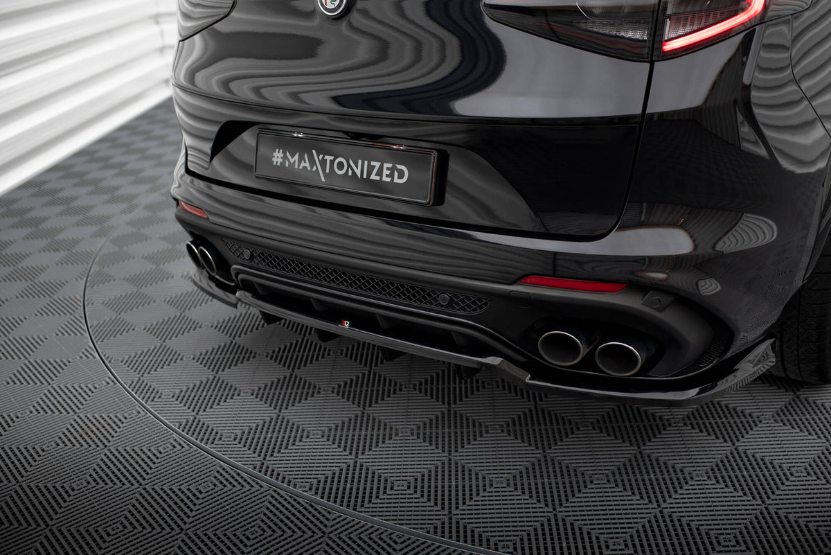 Maxton Design Rear Splitter (with vertical bars) Alfa Romeo Stelvio ...