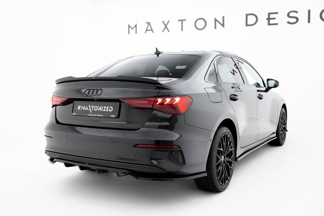 Maxton Design Rear Splitter (with vertical bars) Audi A3 Sedan 8Y