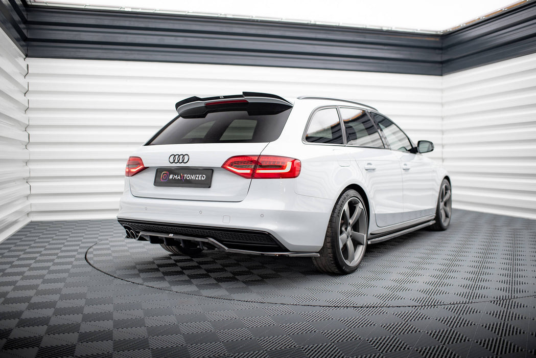 Maxton Design Rear Splitter (with vertical bars) Audi A4 Competition B8 Facelift