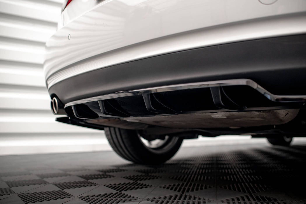 Maxton Design Rear Splitter (with vertical bars) Audi A5 Coupe 8T Facelift