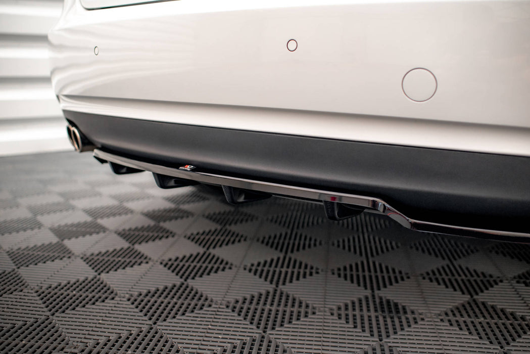 Maxton Design Rear Splitter (with vertical bars) Audi A5 Coupe 8T Facelift