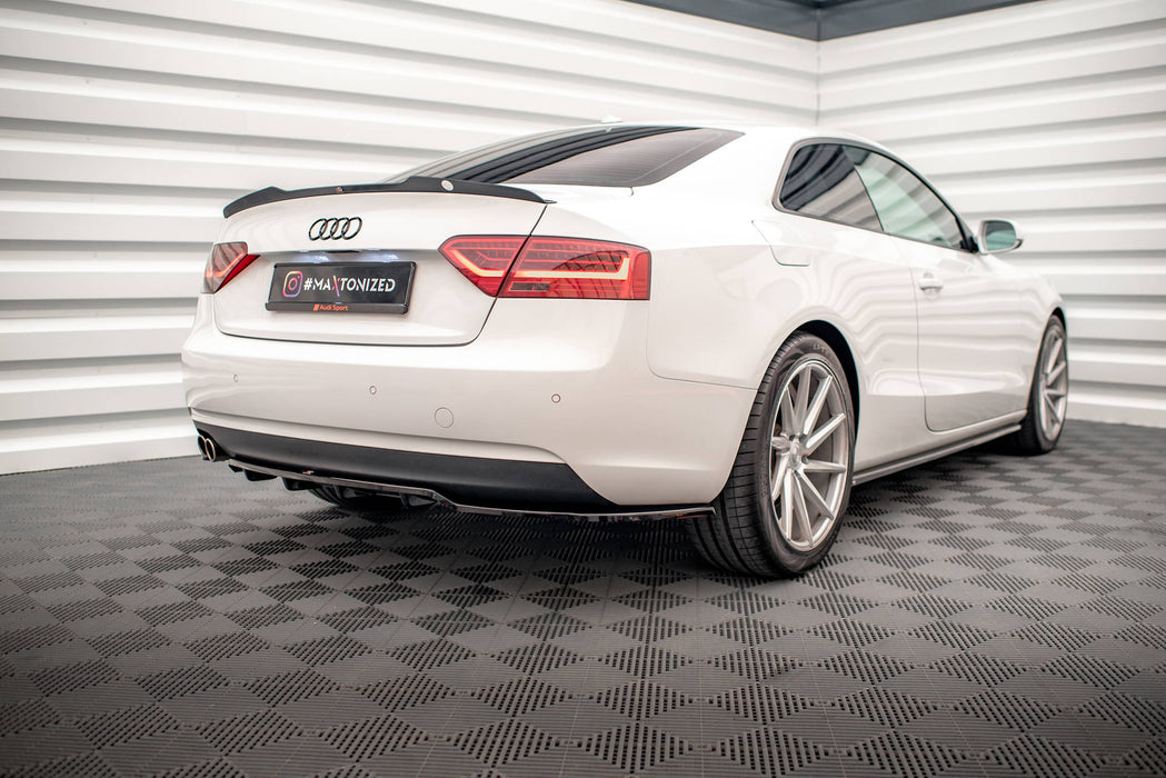 Maxton Design Rear Splitter (with vertical bars) Audi A5 Coupe 8T Facelift