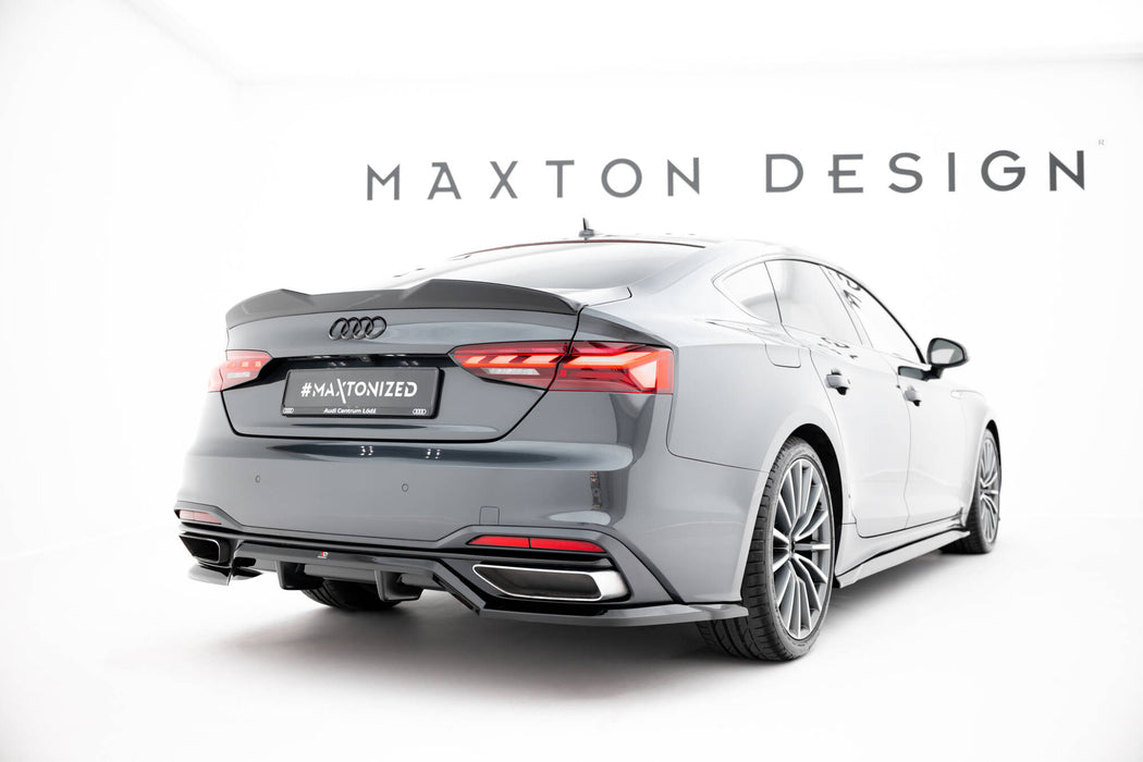 Maxton Design Rear Splitter (with vertical bars) Audi A5 F5 Facelift