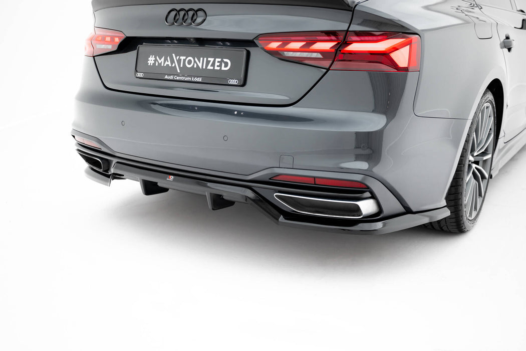 Maxton Design Rear Splitter (with vertical bars) Audi A5 F5 Facelift