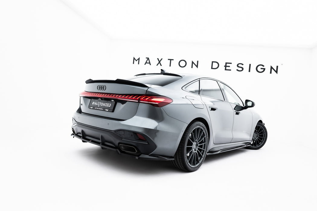 Maxton Design Rear Splitter (with vertical bars) Audi A5 S-Line Sedan / Avant B10