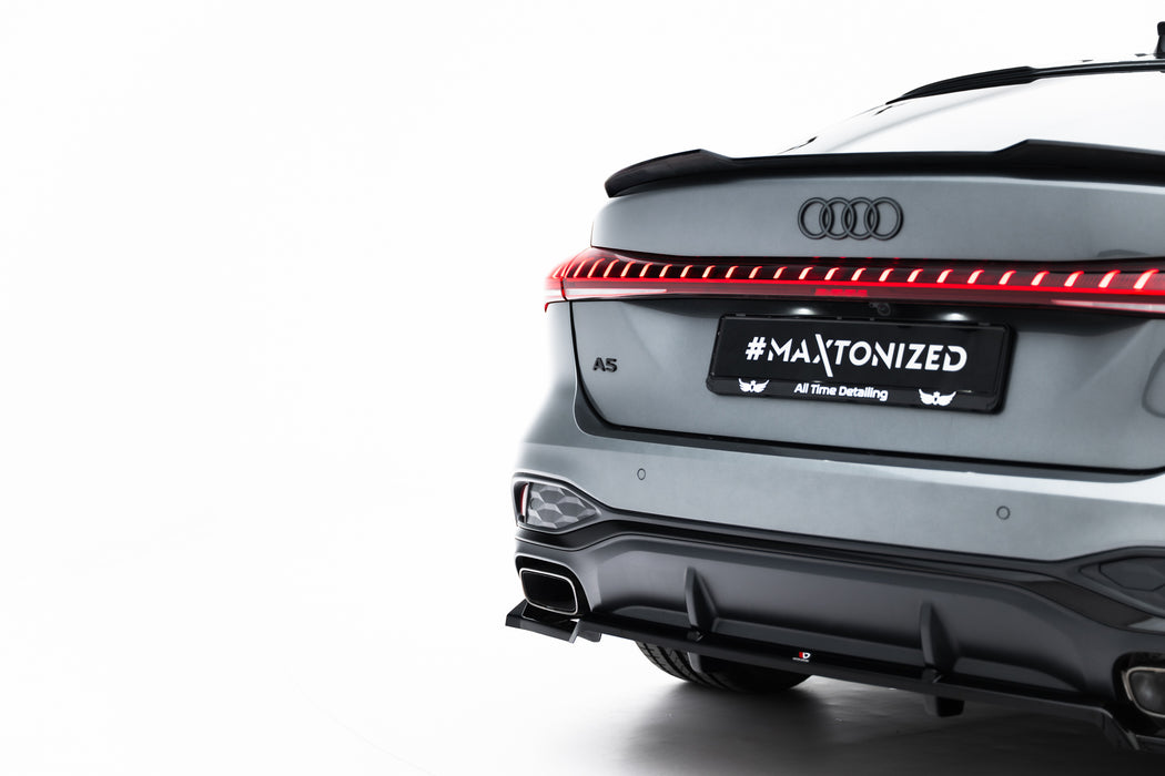 Maxton Design Rear Splitter (with vertical bars) Audi A5 S-Line Sedan / Avant B10