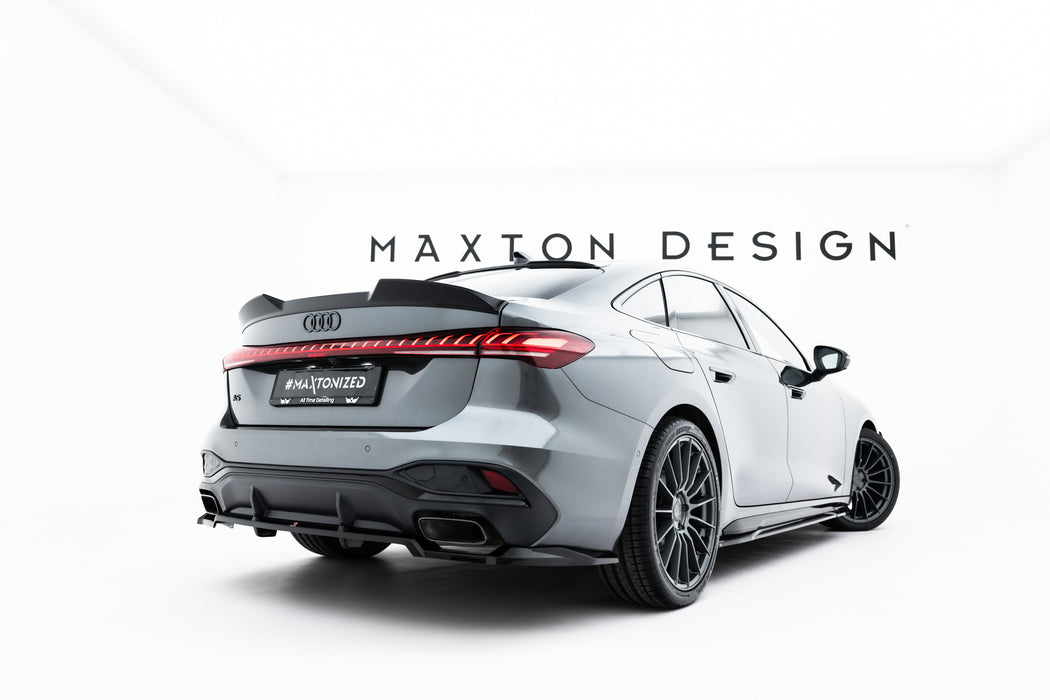 Maxton Design Rear Splitter (with vertical bars) Audi A5 S-Line Sedan / Avant B10