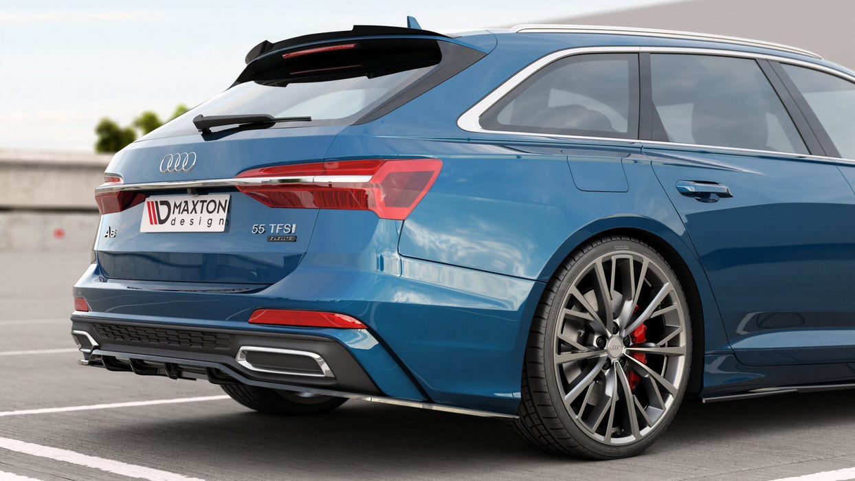 Maxton Design Rear Splitter (with vertical bars) Audi A6 S-Line C8