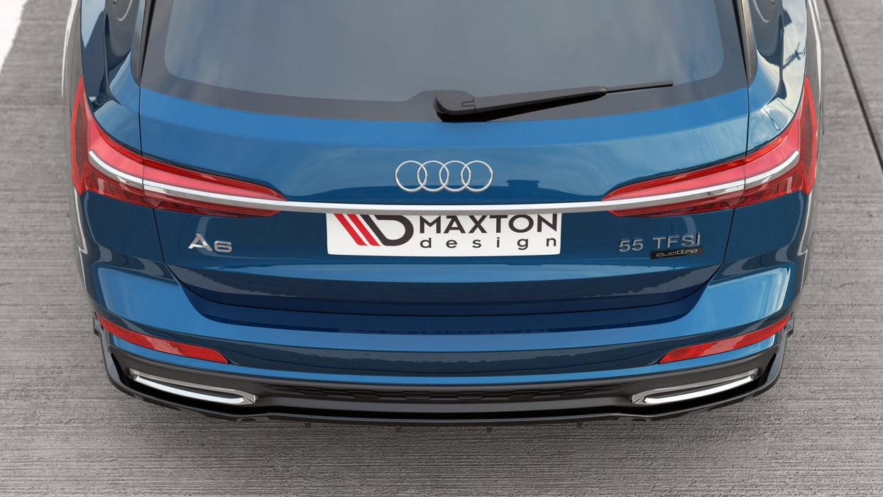 Maxton Design Rear Splitter (with vertical bars) Audi A6 S-Line C8
