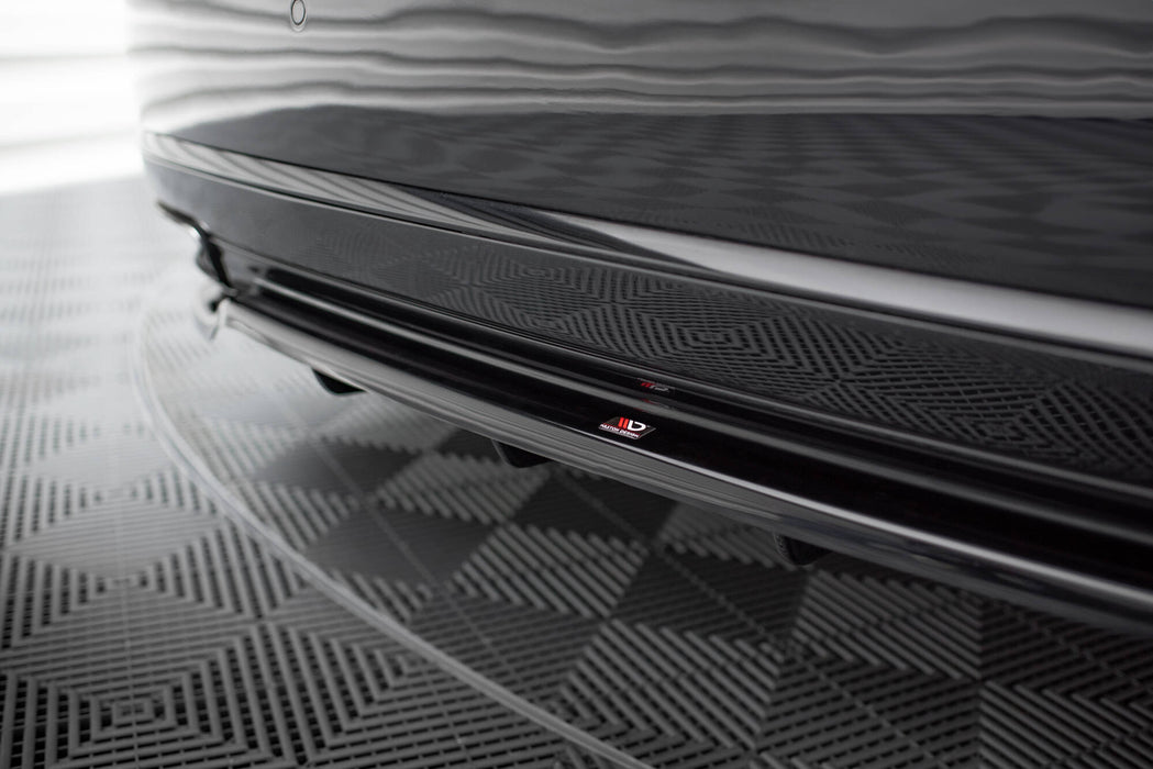 Maxton Design Rear Splitter (with vertical bars) Audi A8 D4 Facelift