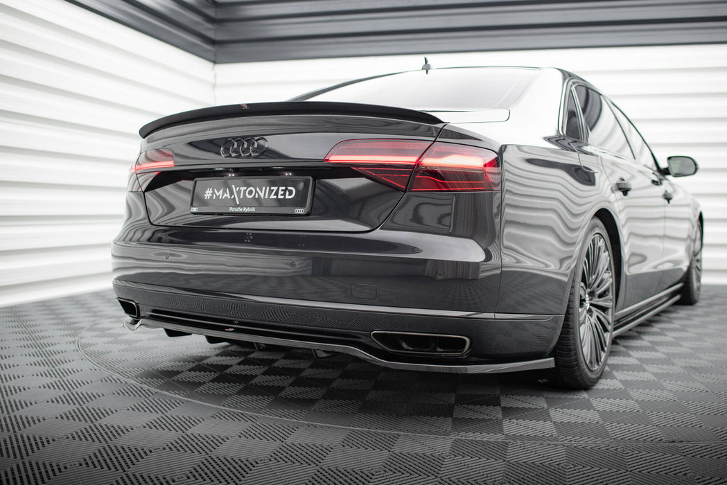 Maxton Design Rear Splitter (with vertical bars) Audi A8 D4 Facelift