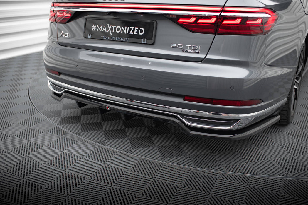 Maxton Design Rear Splitter (with vertical bars) Audi A8 D5