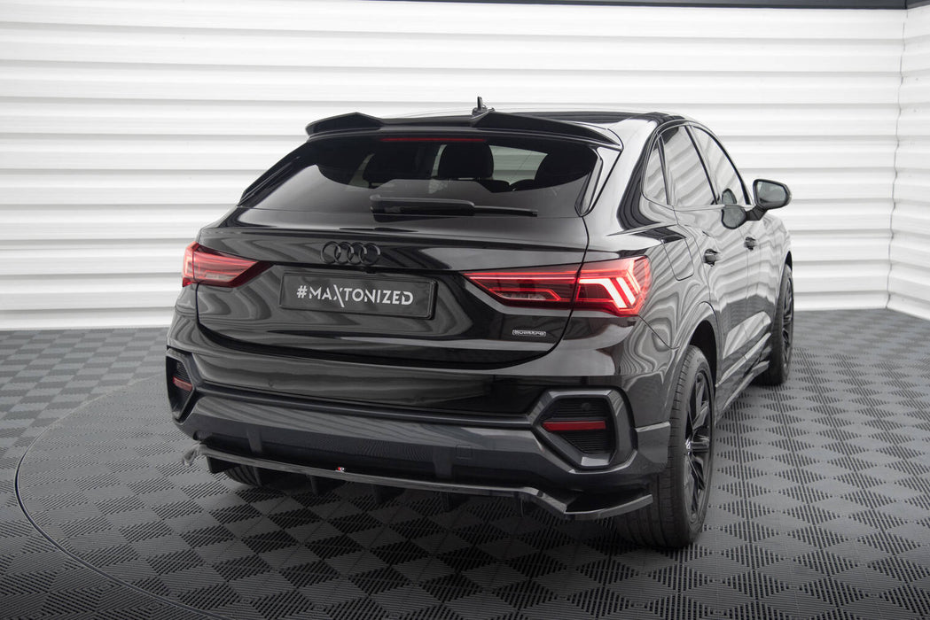 Maxton Design Rear Splitter (with vertical bars) Audi Q3 Sportback F3