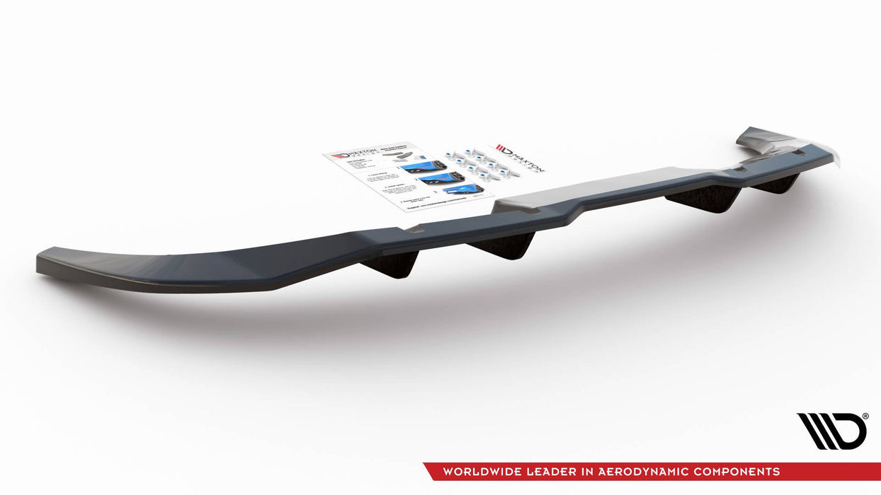 Maxton Design Rear Splitter (with vertical bars) Audi Q3 Sportback S-Line