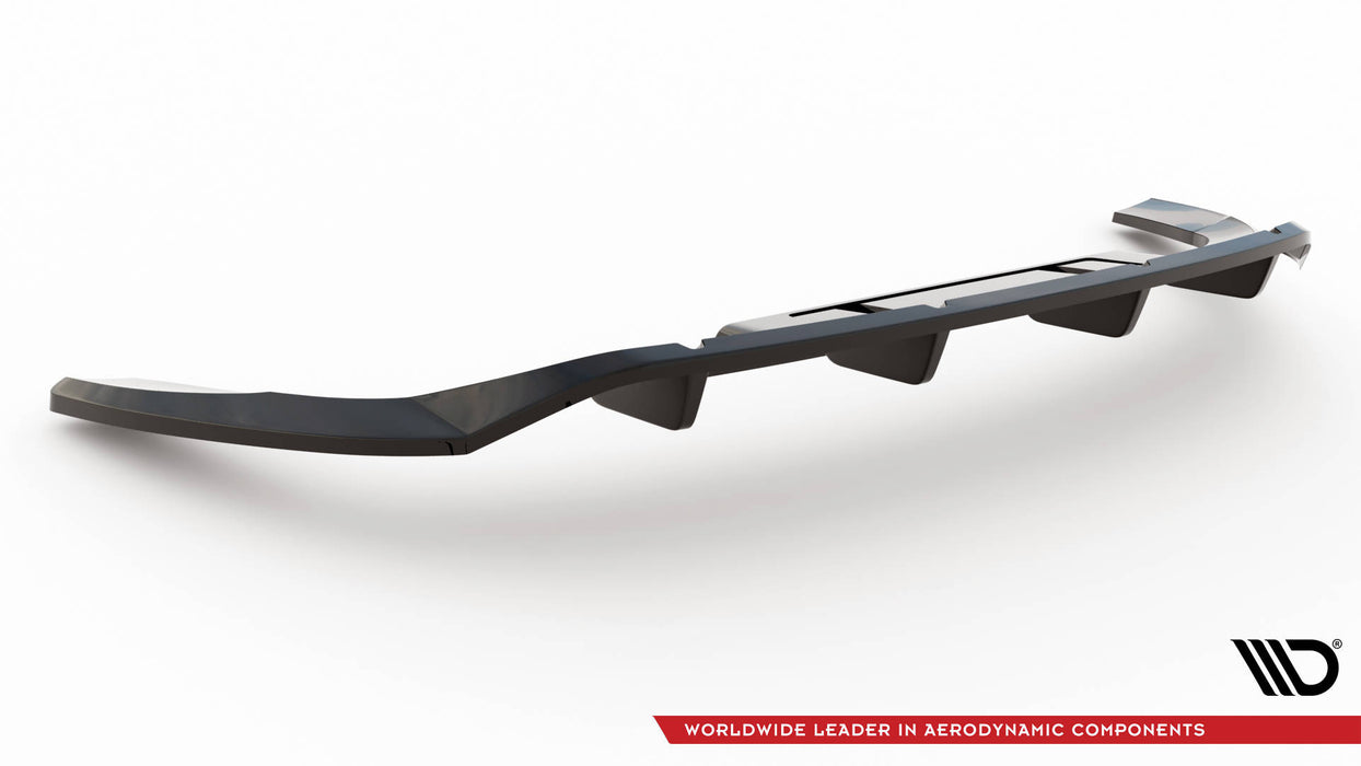 Maxton Design Rear Splitter (with vertical bars) Audi Q4 e-tron Sportback S-line Mk1