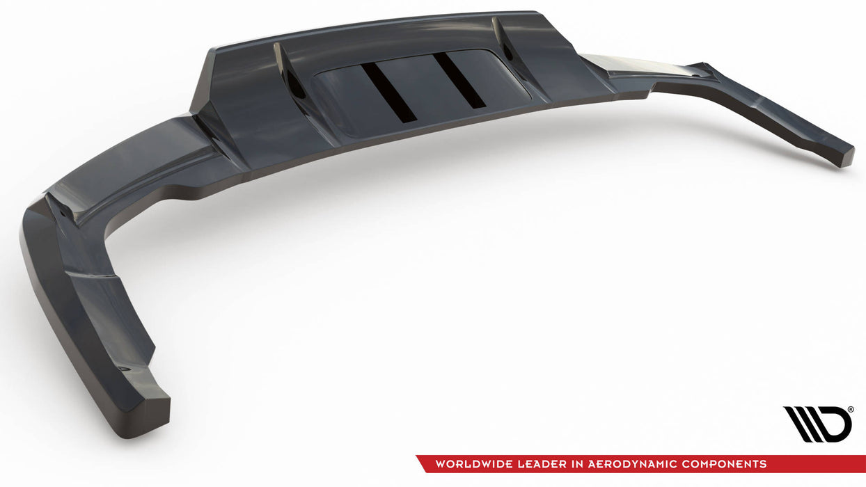 Maxton Design Rear Splitter (with vertical bars) Audi Q5 S-Line SUV Mk2 Facelift