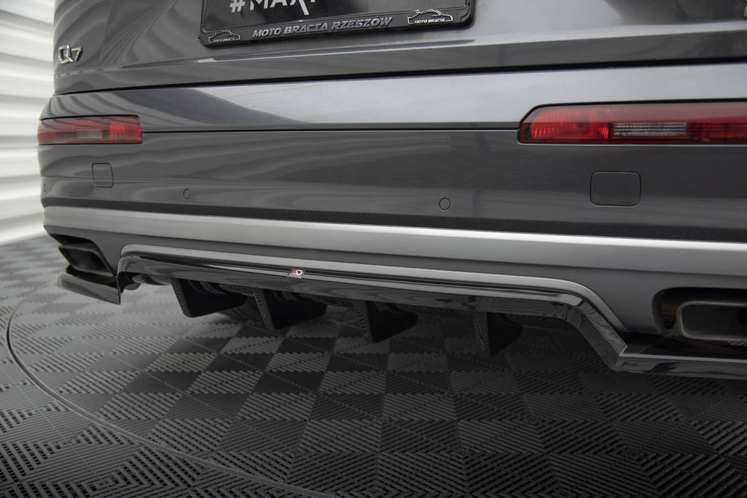 Maxton Design Rear Splitter (with vertical bars) Audi Q7 Mk2
