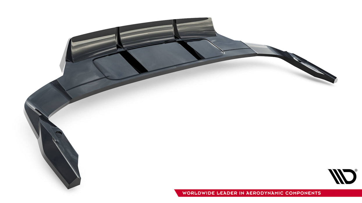 Maxton Design Rear Splitter (with vertical bars) Audi Q7 S-Line Mk2 Facelift 2