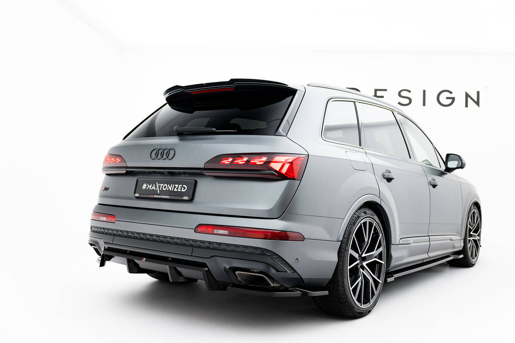Maxton Design Rear Splitter (with vertical bars) Audi Q7 S-Line Mk2 Facelift 2