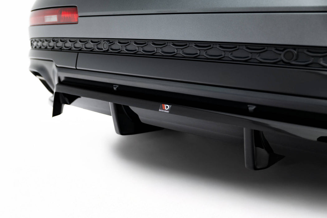 Maxton Design Rear Splitter (with vertical bars) Audi Q7 S-Line Mk2 Facelift 2