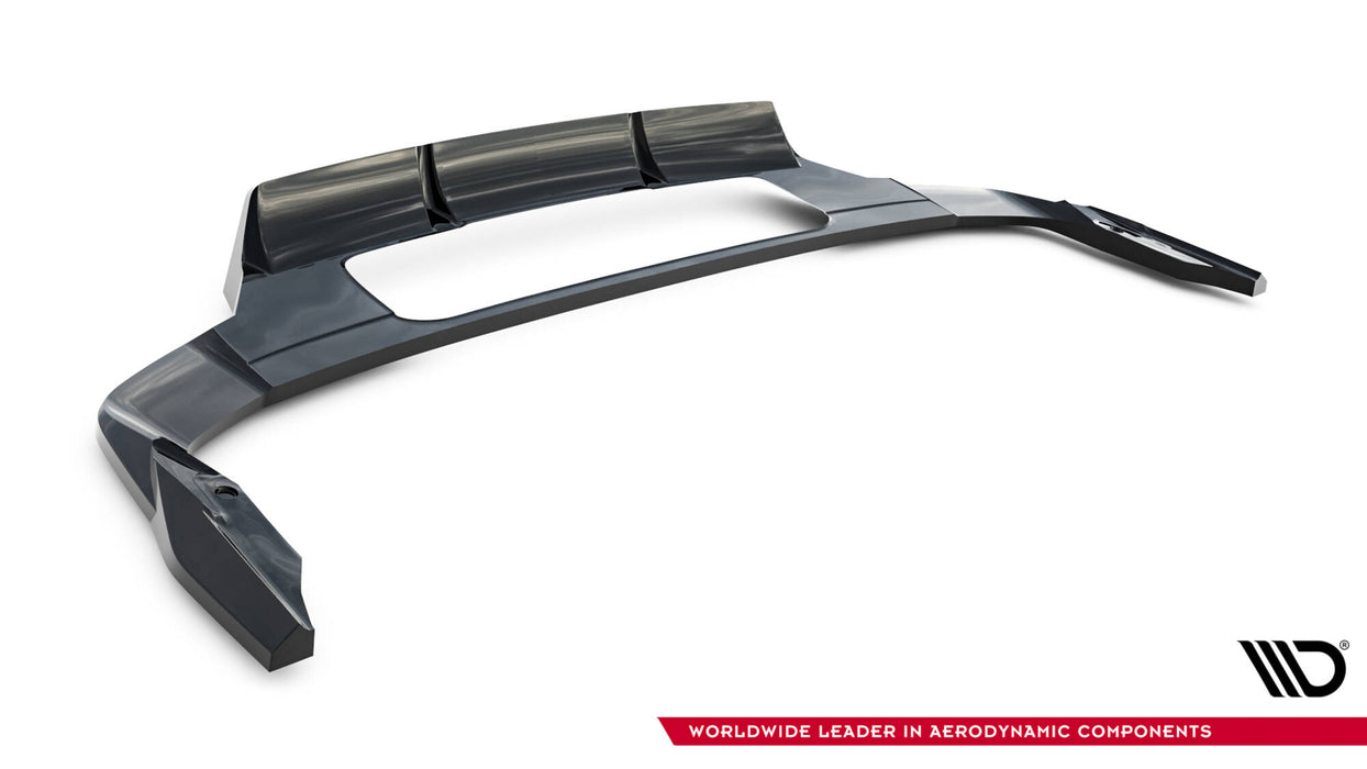 Maxton Design Rear Splitter (with vertical bars) Audi Q7 S-Line Mk2 Facelift 2