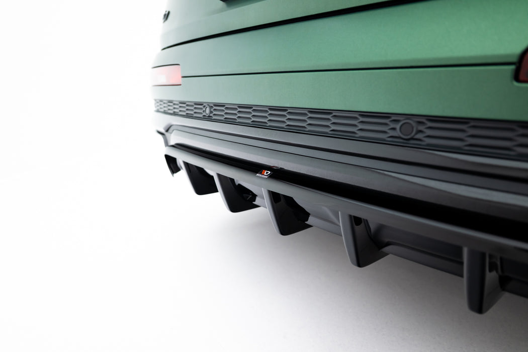 Maxton Design Rear Splitter (with vertical bars) Audi Q7 S-Line Mk2 Facelift