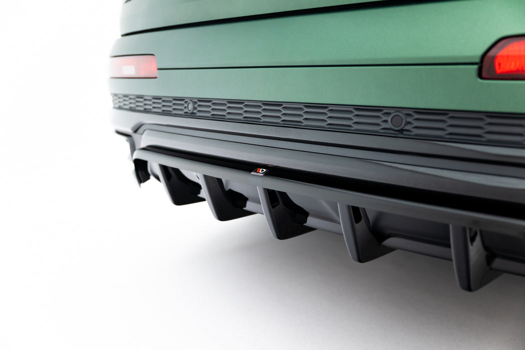 Maxton Design Rear Splitter (with vertical bars) Audi Q7 S-Line Mk2 Facelift