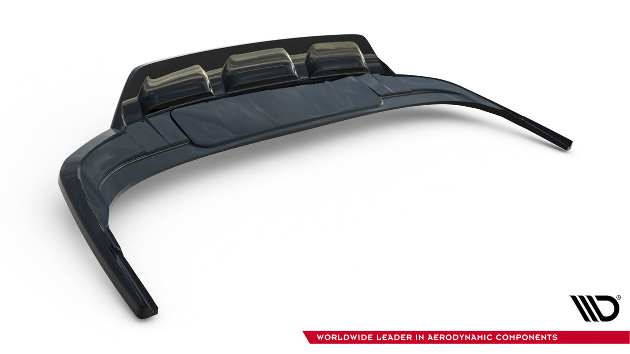 Maxton Design Rear Splitter (with vertical bars) Audi Q7 S-Line Mk2 Facelift