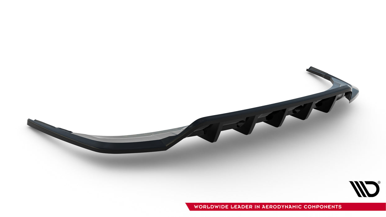 Maxton Design Rear Splitter (with vertical bars) Audi Q7 S-Line Mk2 Facelift