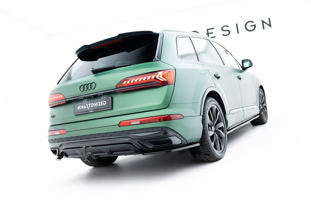 Maxton Design Rear Splitter (with vertical bars) Audi Q7 S-Line Mk2 Facelift