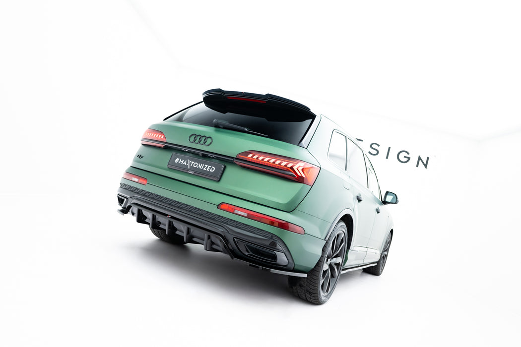 Maxton Design Rear Splitter (with vertical bars) Audi Q7 S-Line Mk2 Facelift